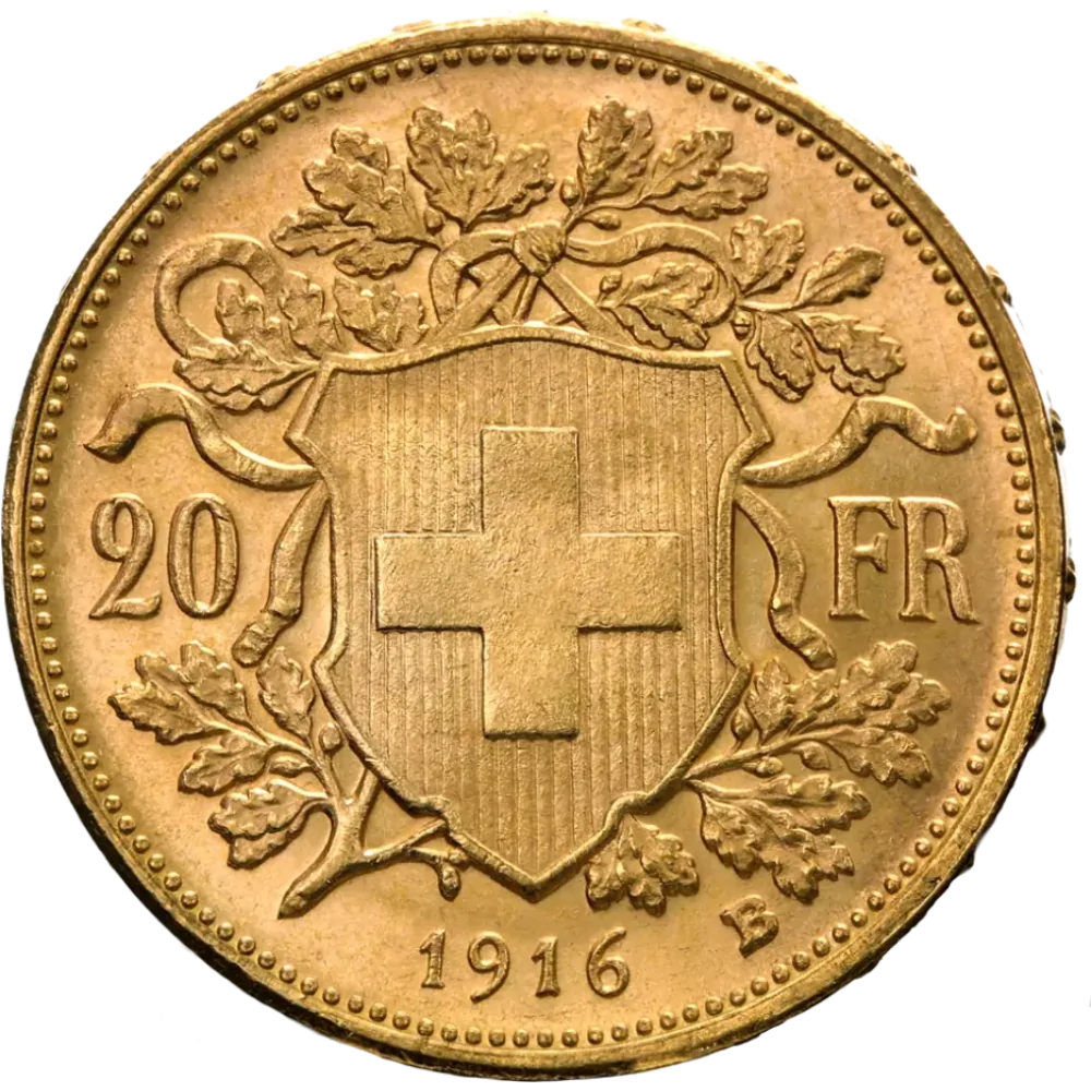 20 Швейцарски Франка Вренели