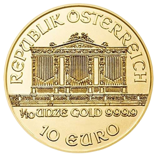 1/10 oz Златна монета Виенска Филармония 