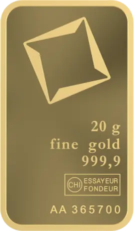 20 грама Златно Кюлче Valcambi