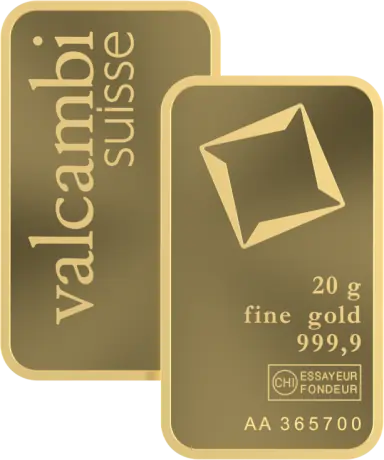 20 грама Златно Кюлче Valcambi