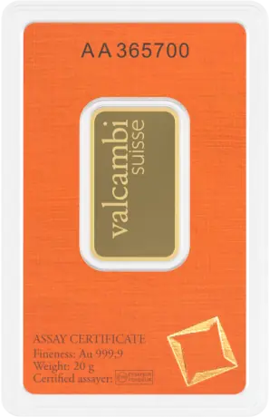 20 грама Златно Кюлче Valcambi